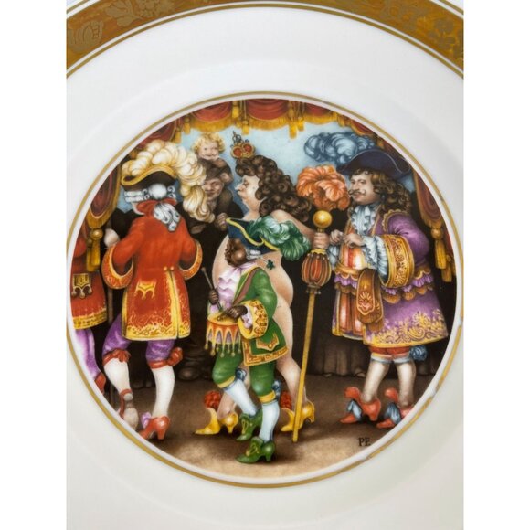 Vtg Royal Copenhagen Denmark 9628 Hans C Anderson Emperor's New Clothes Plate - Picture 3 of 11